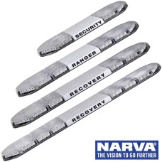 NARVA LED Legion Light Bars (Amber, Clear Lens) & Illuminated Opal Centre, 12 Volt, Class 1 - 0.9m To 1.7m Long